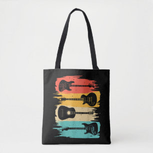 Tote Bag Cadeau Guitare vintage Pour Hommes Musique Musique