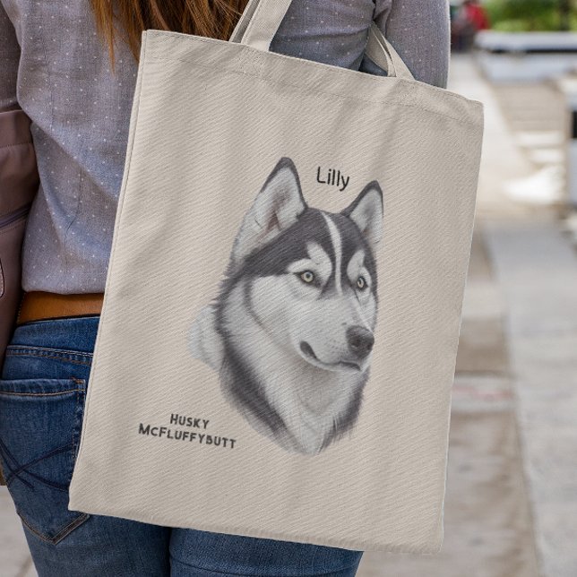 Tote Bag Cadeau Husky Sibérien Pour Husky Mom (Créateur téléchargé)