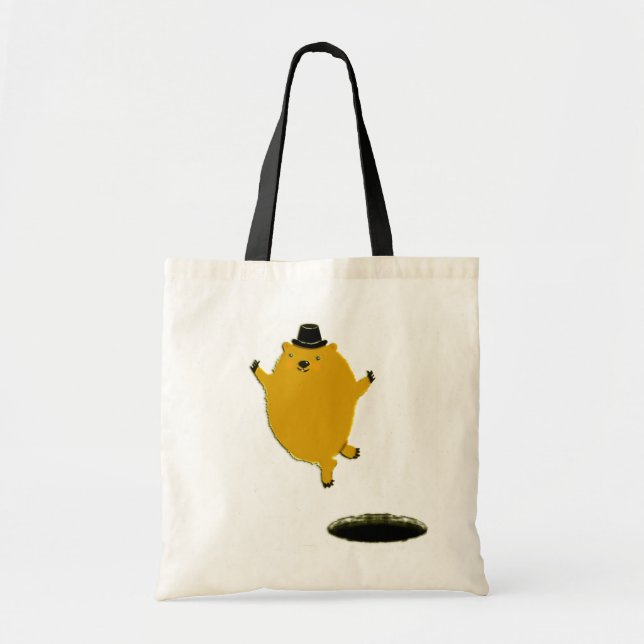 Tote Bag Cadeau joyeux jour de la marmotte (Devant)