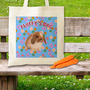 Tote Bag Cadeau lapin personnalisé mignon lapin photo pour