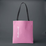 Tote Bag Cadeau Mariage de Bridesmaid Favoriser Blanc Rose<br><div class="desc">Un cadeau parfait pour les demoiselles d'honneur ! N'hésitez pas à modifier la couleur de l'arrière - plan et vous pouvez customiser de modifier le texte pour convenir à un autre destinataire pour un événement différent si vous le souhaitez !</div>