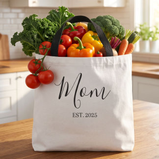 Tote Bag Cadeau Minimaliste pour Nouvelle Maman Établie