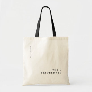 Tote Bag Cadeau moderne minimal de demoiselle d'honneur de