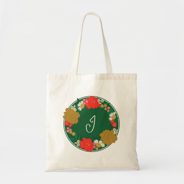 Tote Bag Cadeau Monogrammé pour une Fête de Mariage avec un (Devant)