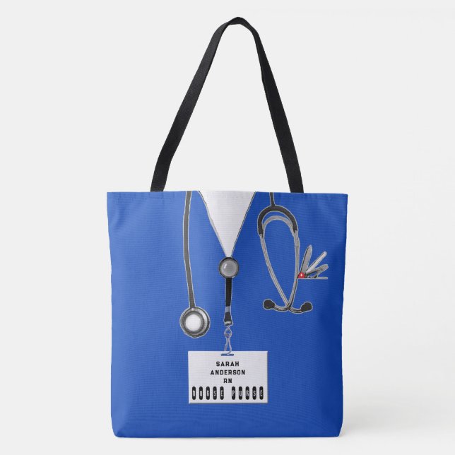 Tote Bag Cadeau personnalisé de l'infirmière (Devant)