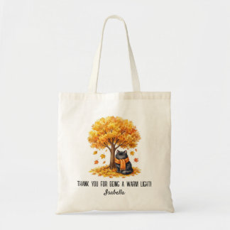 Tote Bag Cadeau personnalisé de remerciement Chat Noir d'Au