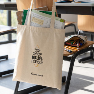 Tote Bag Cadeau personnalisé drôle pour étudiant en maths à