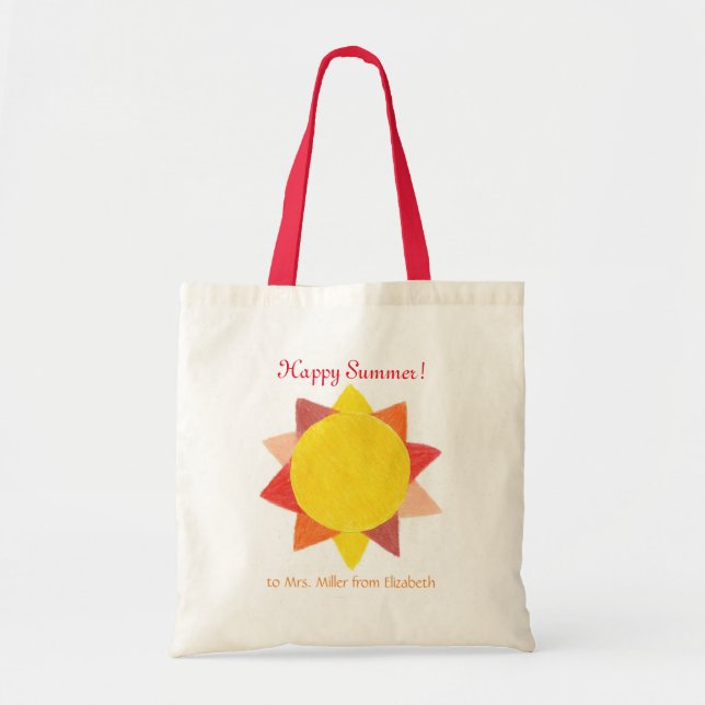 Tote Bag Cadeau personnalisé fourre-tout de professeur (Devant)