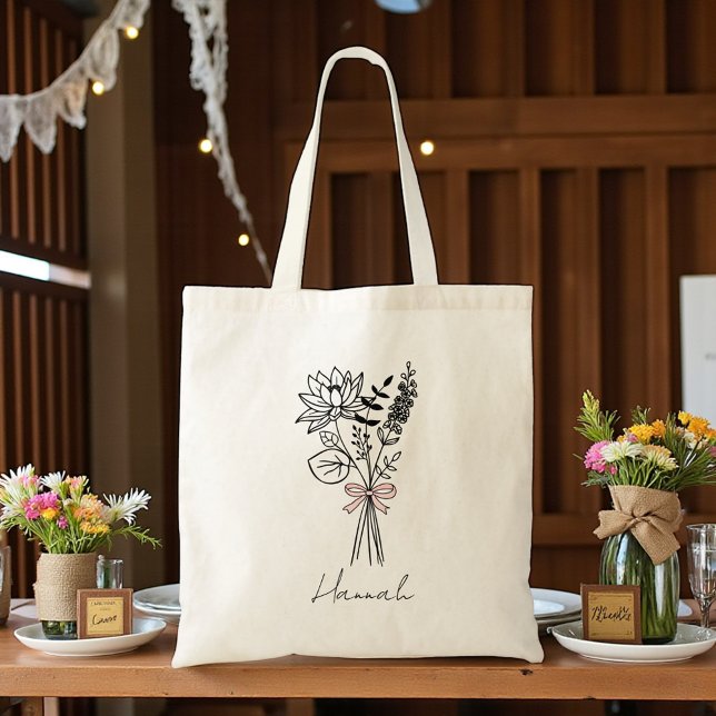 Tote Bag Cadeau Personnalisé Pour Demoiselle D'Honneur Ruba (Créateur téléchargé)