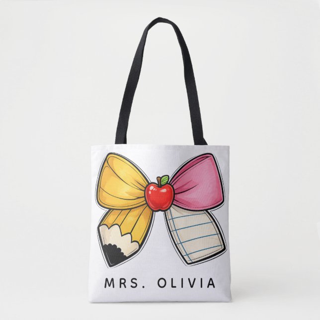 Tote Bag Cadeau personnalisé pour enseignant | Enseignant p (Devant)