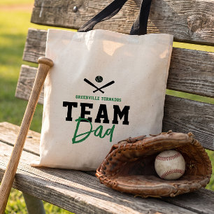 Tote Bag Cadeau personnalisé pour l'équipe de baseball Papa