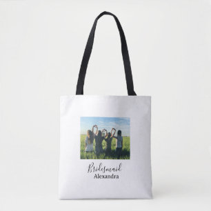 Tote Bag Cadeau photo calligraphie nom de la brigade de mar