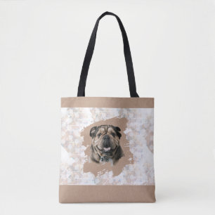 Tote Bag Cadeau photo de maman de bouledogue anglais amateu