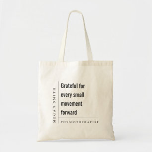 Tote Bag Cadeau Physiothérapeute Grateful Motivationnel mod