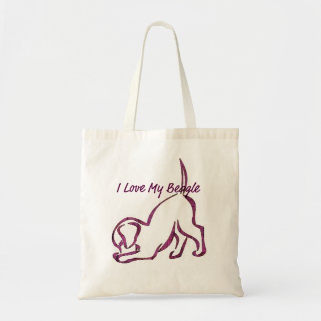 Tote Bag Cadeau pour amateur de beagle mignon (Devant)