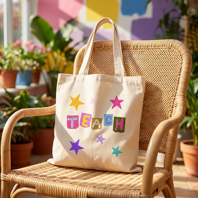 Tote Bag Cadeau pour l'appréciation de l'enseignant Moderne (Créateur téléchargé)