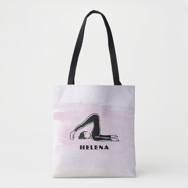 Tote Bag Cadeau pour les adeptes du Yoga Pilates Personnali (Devant)