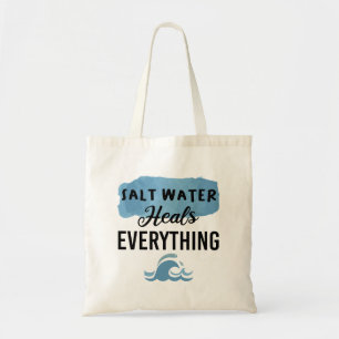 Tote Bag Cadeau pour les amoureux de la plage, l'eau salée