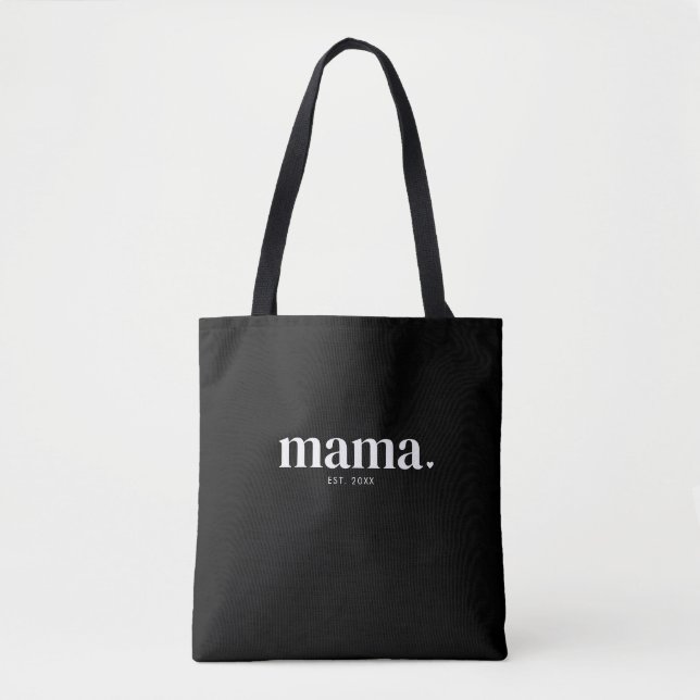 Tote Bag Cadeau pour nouvelle maman Mama Established (Devant)
