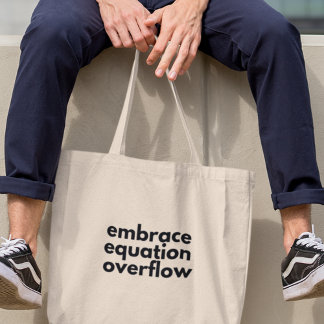 Tote Bag Cadeau pour professeur de mathématiques déborder d