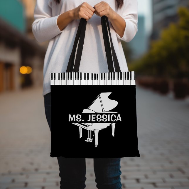 Tote Bag Cadeau pour professeur de piano Piano (Créateur téléchargé)