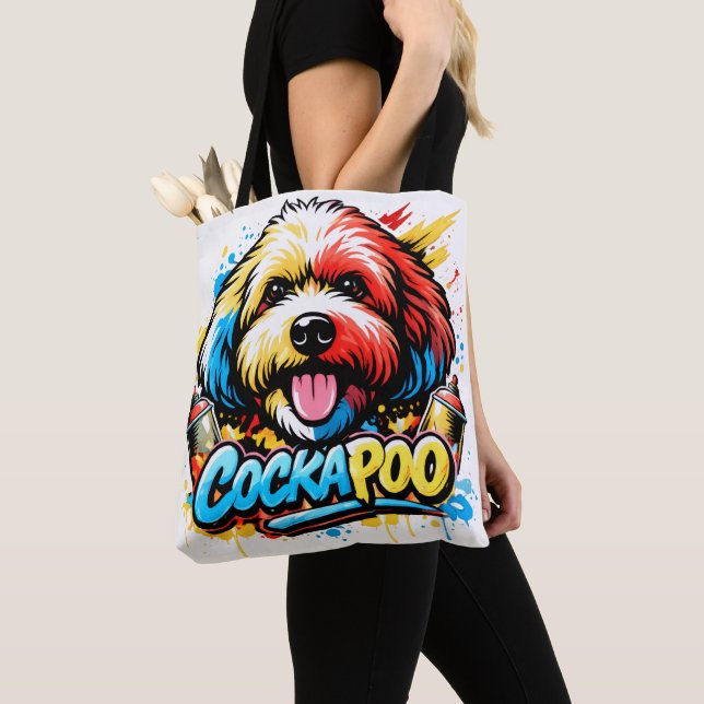 Tote Bag Cadeau pour propriétaire de Cockapoo amateur de ch (De près)