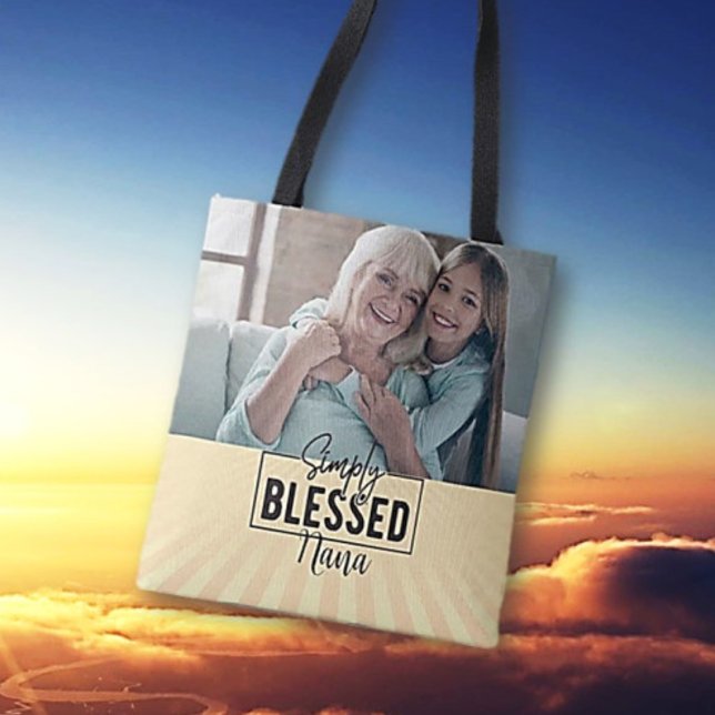 Tote Bag Cadeau ! « Simplement Bénis » personnalisé basé su (Créateur téléchargé)