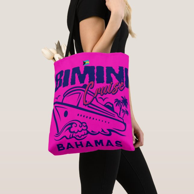 Tote Bag Cadeau souvenir Bahamas : Bimini Bahamas Cruise (De près)