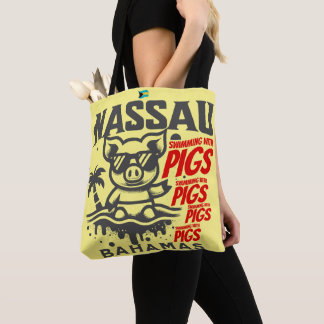 Tote Bag Cadeau souvenir Bahamas : Nassau Bahamas Swimming