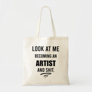 Tote Bag Cadeau T-Shirt d'Artiste Drôle pour la Remise de D
