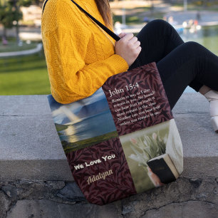 Tote Bag Cadeaux chrétiens Feuille vintages pour les femmes