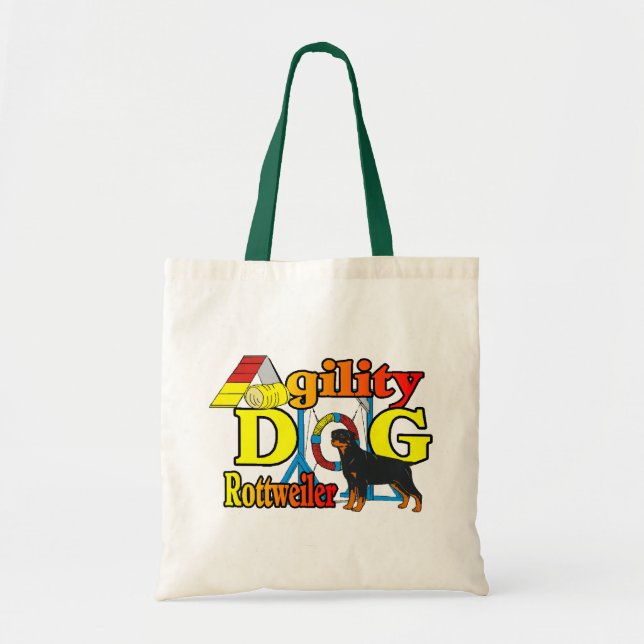 Tote Bag Cadeaux d'agilité de rottweiler (Devant)