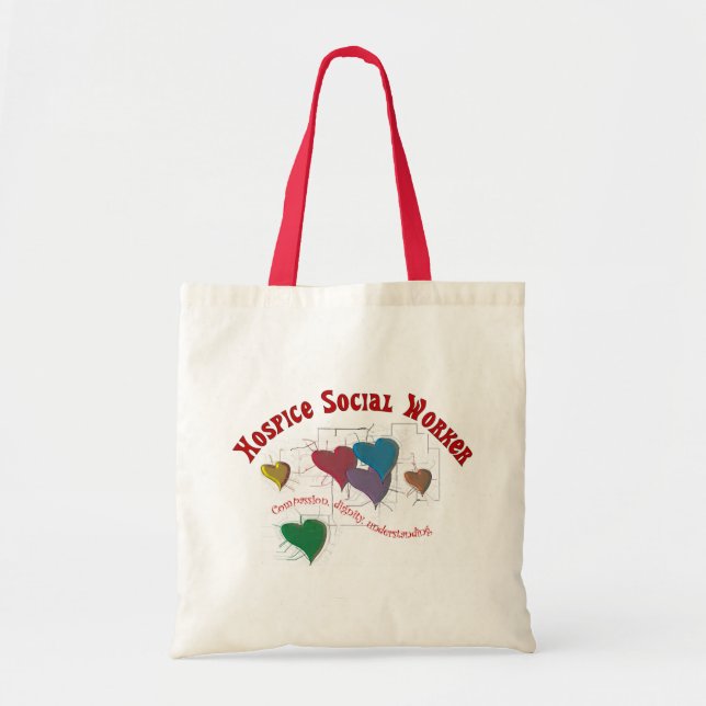 Tote Bag Cadeaux d'assistant social d'hospice (Devant)
