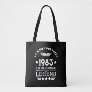 Tote Bag Cadeaux de 40e anniversaire vintages personnalisés