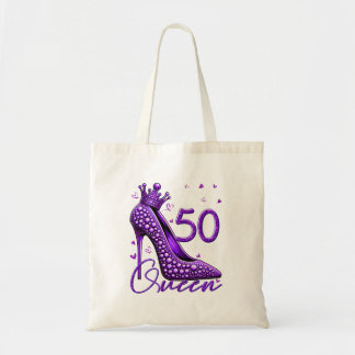 Tote Bag Cadeaux De 50 Ans Haut Talons Entrant Dans Mon 50E