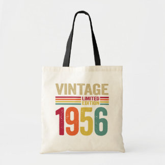 Tote Bag Cadeaux de 66 ans Vintage 1956 66e cadeau d'annive