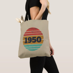 Tote Bag Cadeaux de 75e anniversaire vintages personnalisés