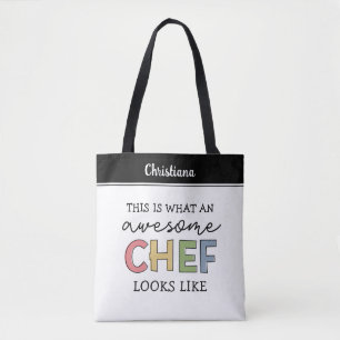 Tote Bag Cadeaux de chef sur mesure   Meilleur Chef Jamais 