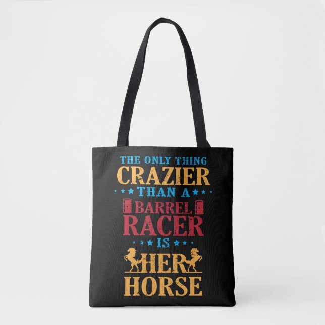 Tote Bag Cadeaux de cheval d'emballage de baril pour des (Devant)