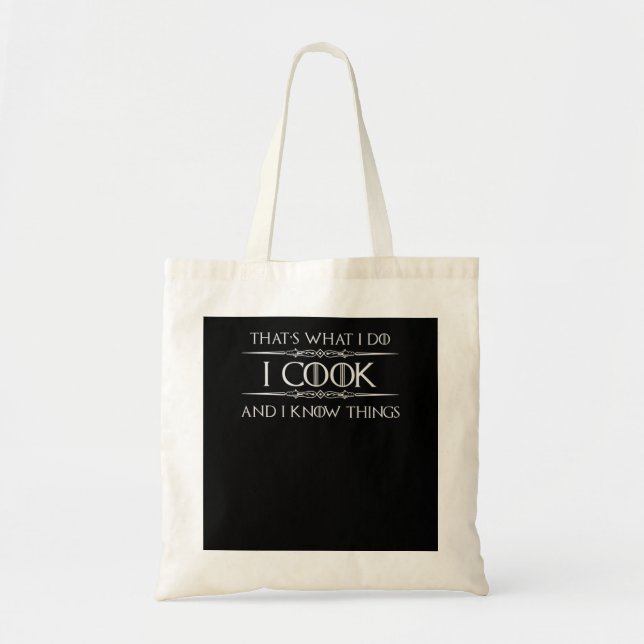Tote Bag Cadeaux de cuisine pour cuisiniers et chefs - Je c (Devant)