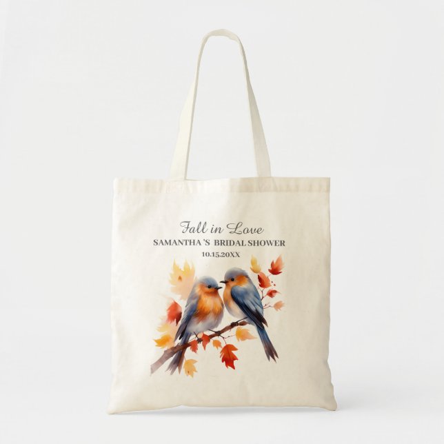 Tote Bag Cadeaux de douche de mariée d'automne (Devant)