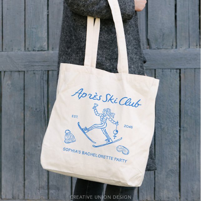 Tote Bag Cadeaux de fête pour enterrement de vie de jeune f (apres ski club tote)
