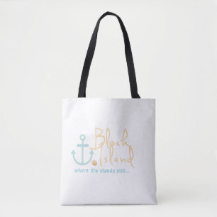 Tote Bag Cadeaux de l'Île de Block RI - où la vie se tien
