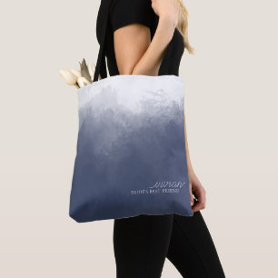 Tote Bag Cadeaux de mariage bleu classique de la marine