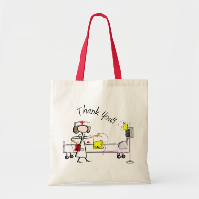 Tote Bag Cadeaux de "Merci" d'infirmière (Devant)