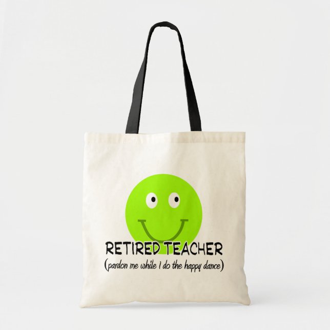 Tote Bag Cadeaux de professeur de danse heureuse retirée de (Devant)