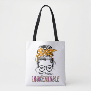 Tote Bag Cadeaux de soutien au ruban de sensibilisation MS