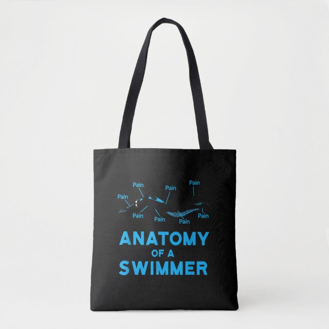 Tote Bag Cadeaux De Ventilateur De Baignade Anatomie D'Un B (Devant)