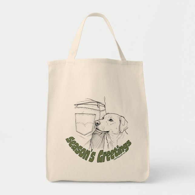 Tote Bag Cadeaux drôles de Noël pour les amoureux de chiens (Devant)