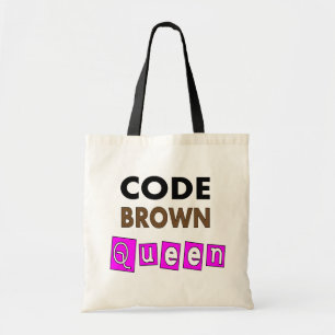 Tote Bag Cadeaux drôles "de REINE BROWN de CODE"